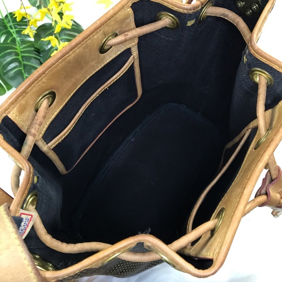 SALE Dooney & Bourke Vintage Drawstring Bucket Bag - Picture 14 of 16